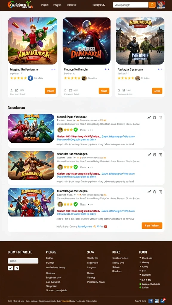 Tampilan antarmuka yang menarik dan user-friendly.