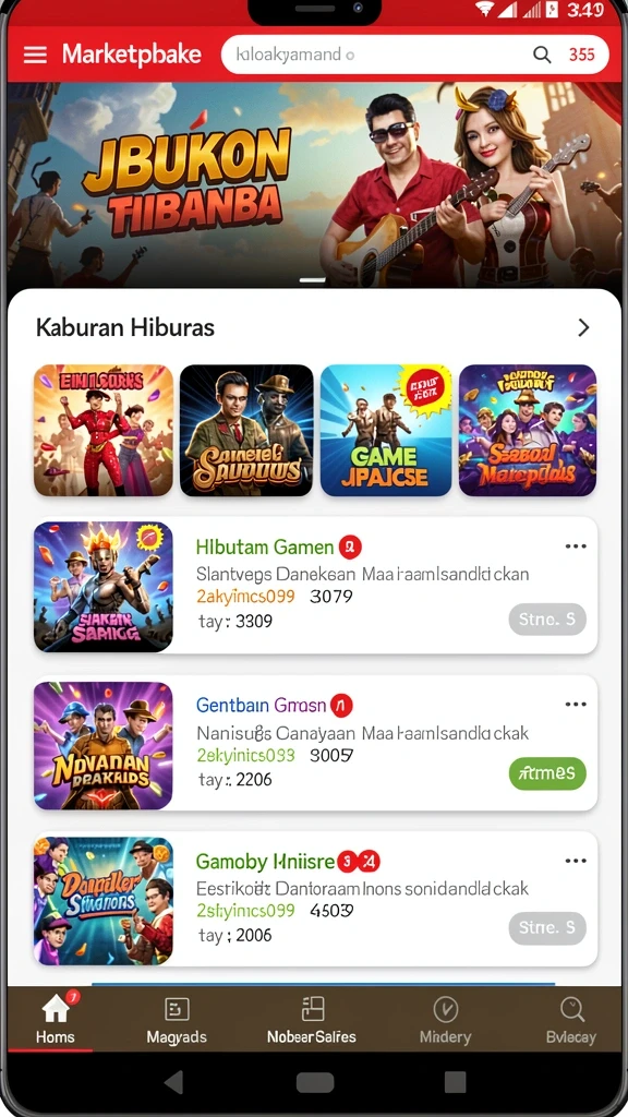 Tampilan antarmuka BINTANGMPO yang menarik dan user-friendly.