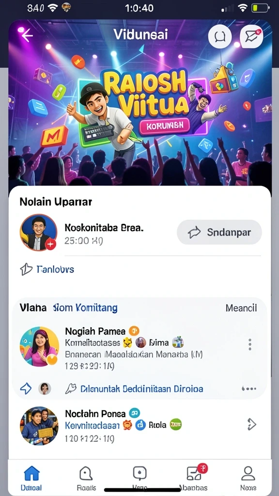 Screenshot menunjukkan tampilan antarmuka permainan yang menarik.