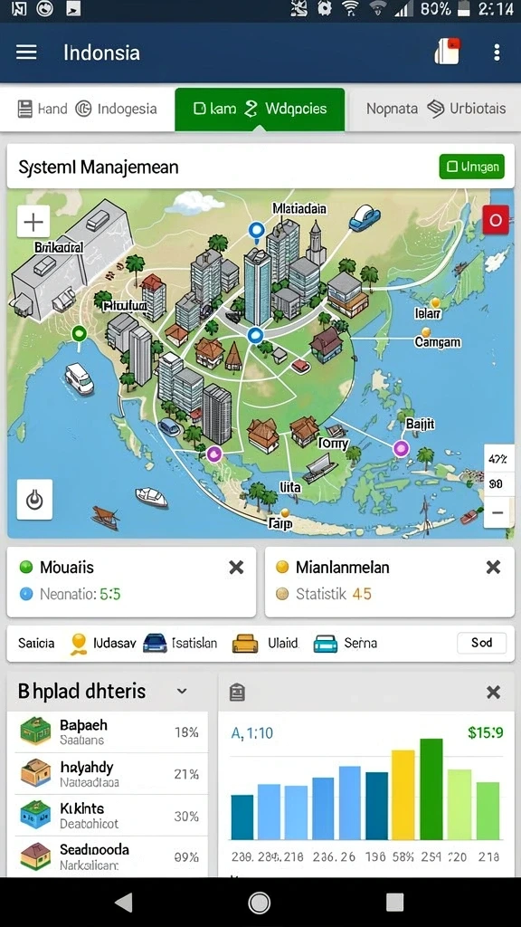 Karakter unik dengan berbagai pilihan kostum.