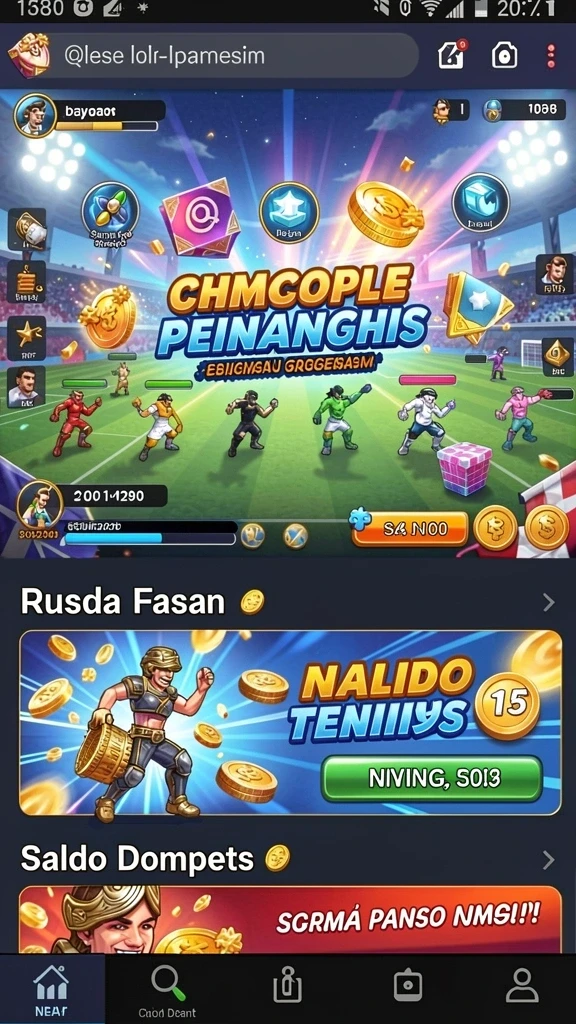 Tampilan utama yang menawan dan interaktif.