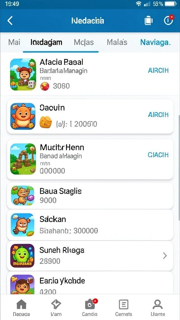 Screenshot menunjukkan antarmuka permainan yang intuitif.