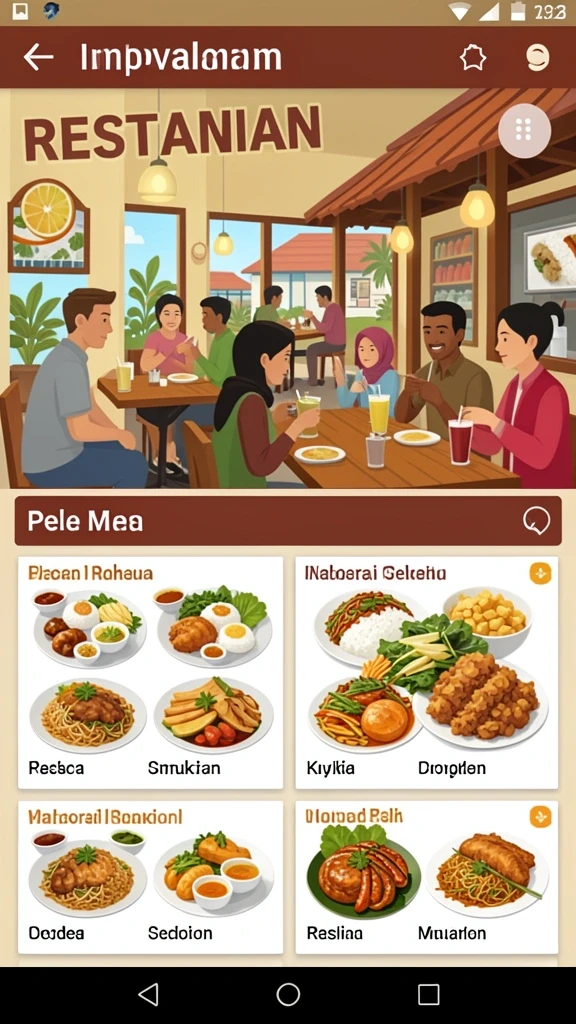 Pemandangan grafis yang memukau dengan animasi halus.