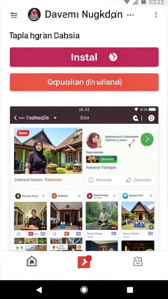 Tampilan antarmuka yang intuitif dan menarik