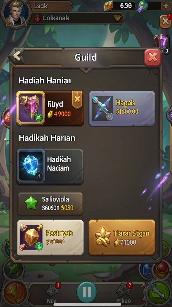Screenshot memperlihatkan pemandangan dunia NAGA1001 yang indah.