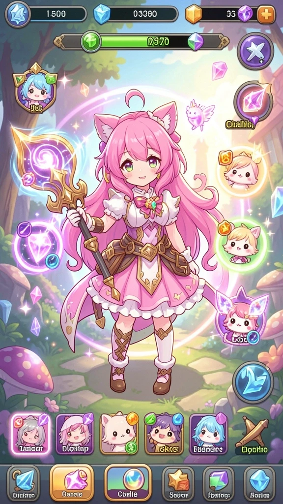 Tampilan antarmuka game yang menarik.