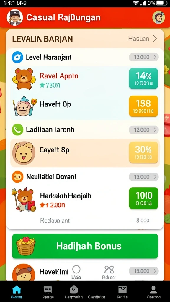 Mode permainan yang beragam untuk eksplorasi.