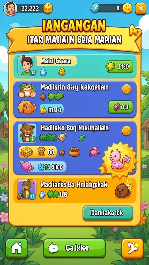 Tampilan awal yang menarik dan penuh warna.