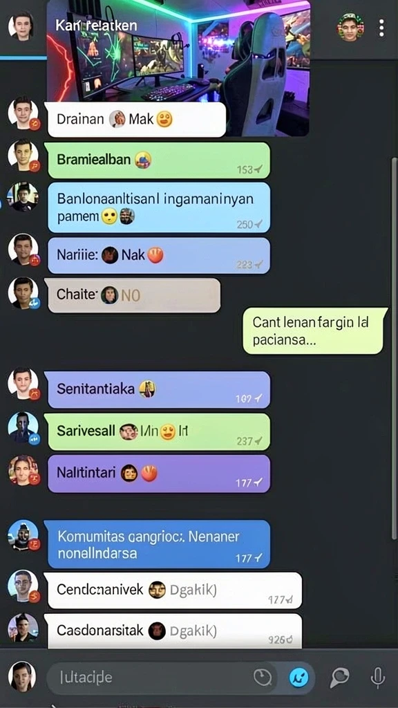 Fitur sosial untuk berinteraksi dengan teman.