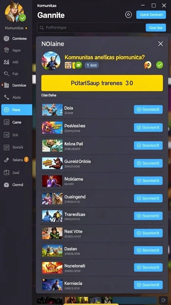 Fitur turnamen mingguan yang menarik untuk pemain kompetitif.