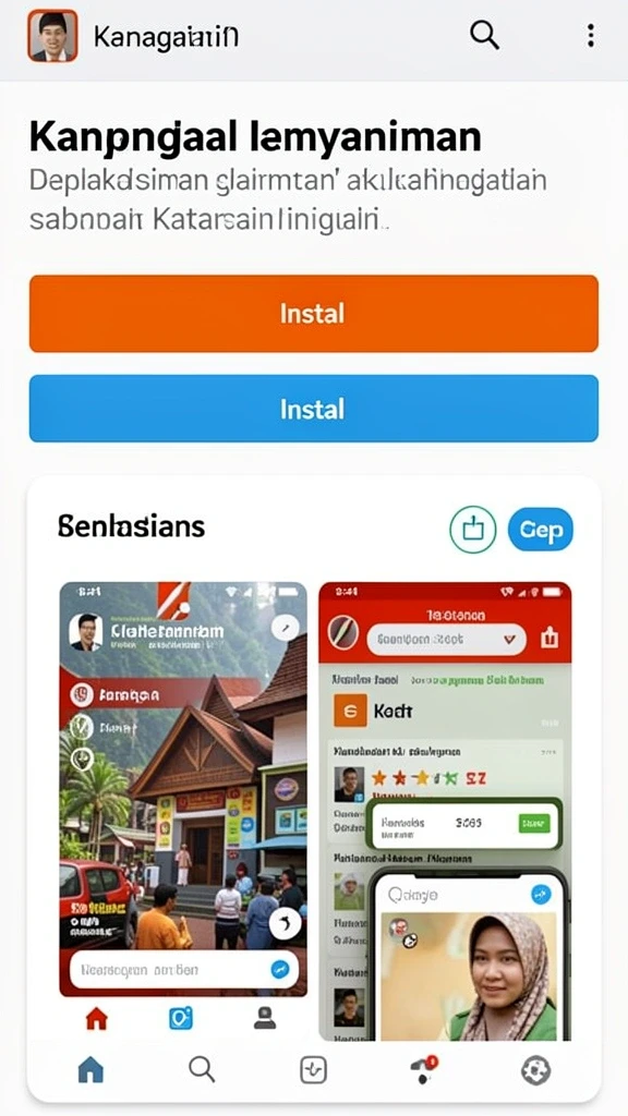 Tampilan menu utama yang menarik dan intuitif.