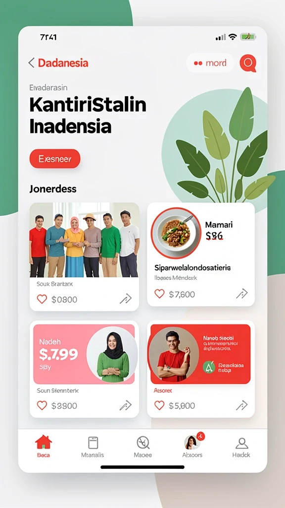 Tampilan antarmuka yang user-friendly dan menarik.