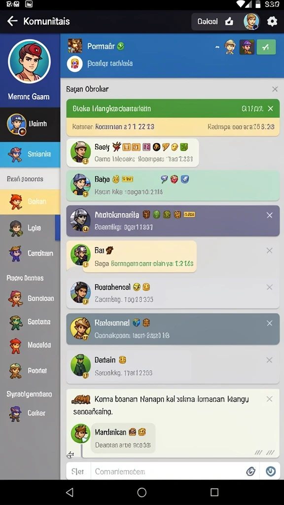 Beragam karakter dengan kemampuan unik dalam game.