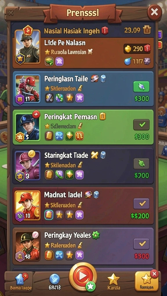 Fitur interaksi sosial yang memungkinkan komunikasi antar pemain.
